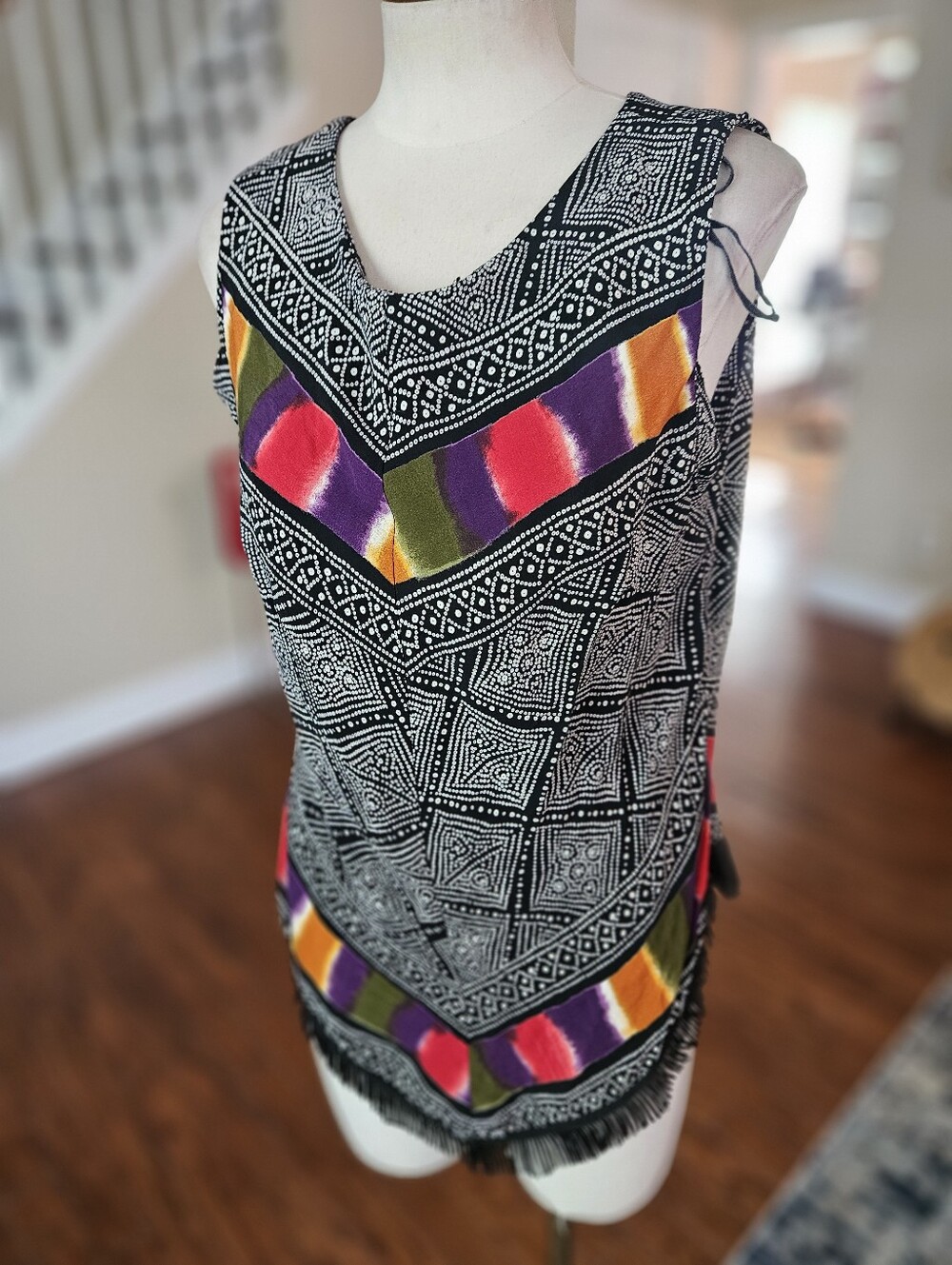 VTG 80s K Studio Abstract Top Size 16